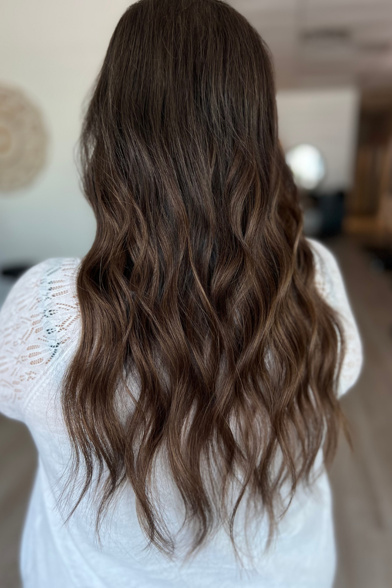 After Extensions for Thin Hair