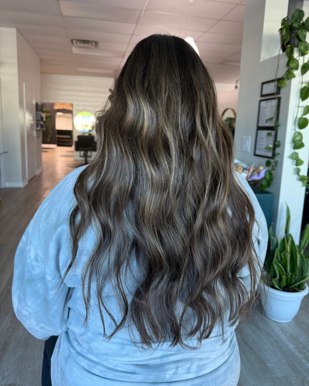 Ash brown hair extensions