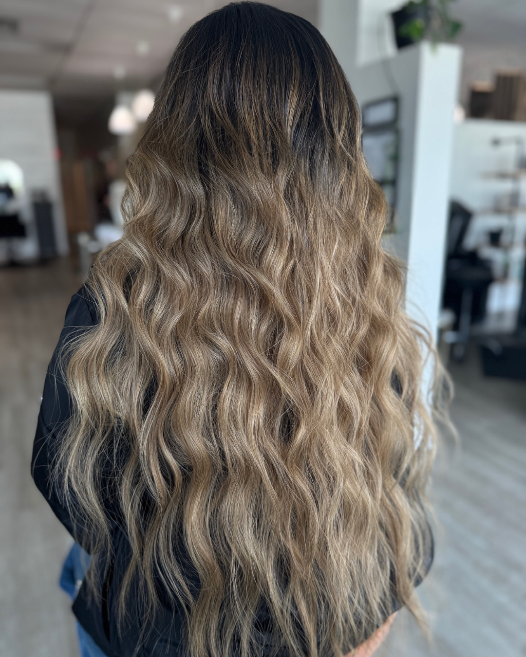 Blended Balayage on Brown Hair Extensions