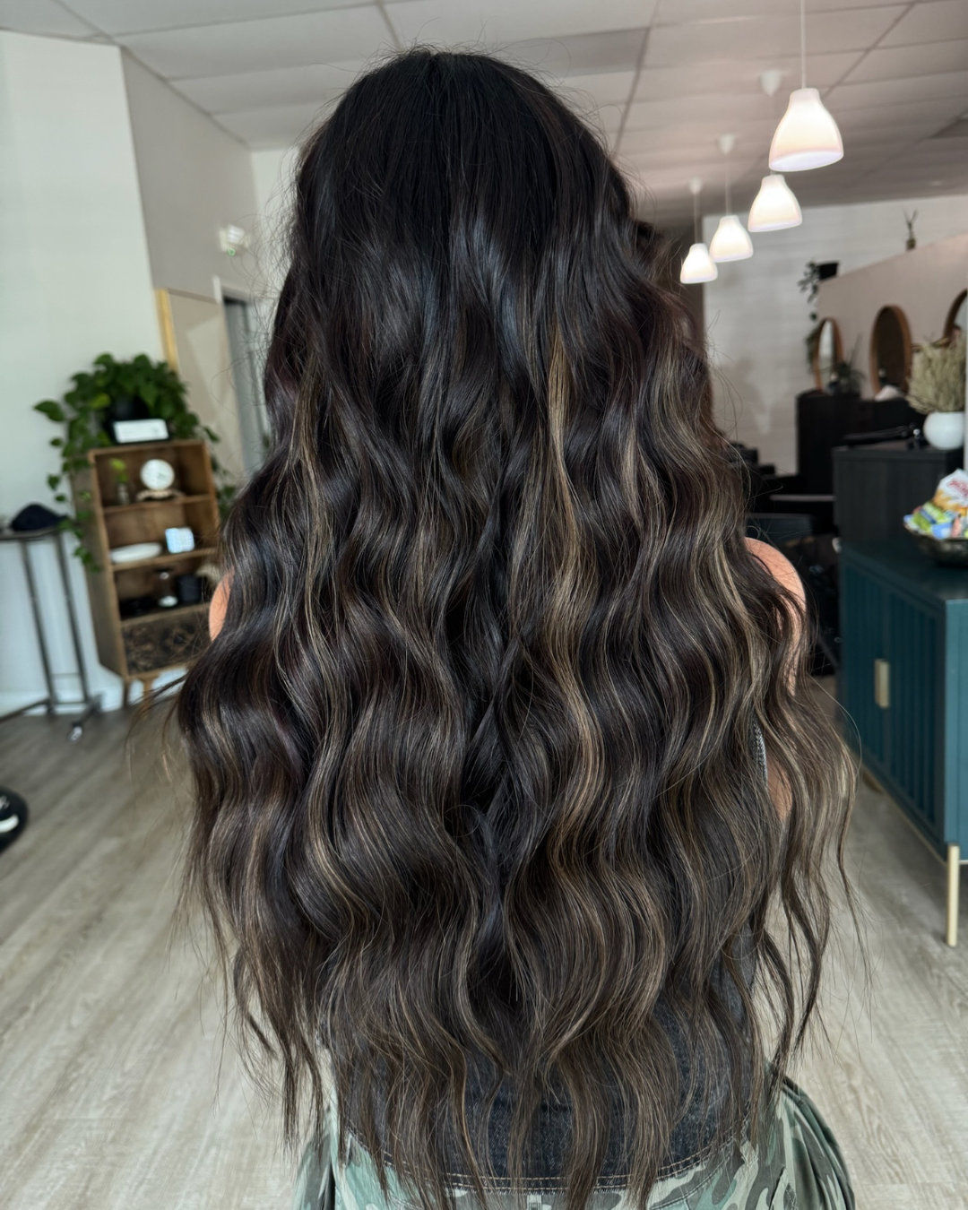 Blonde Highlights on Brown Hair Extensions