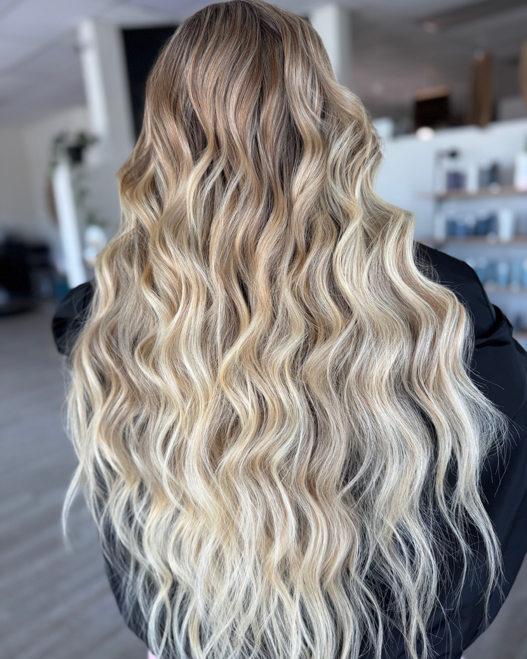 Blonde Highlights on Dirty Blonde Hair Extensions