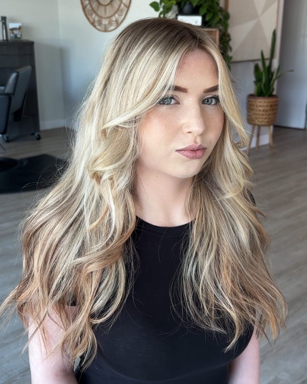 Blonde and Brown Highlights