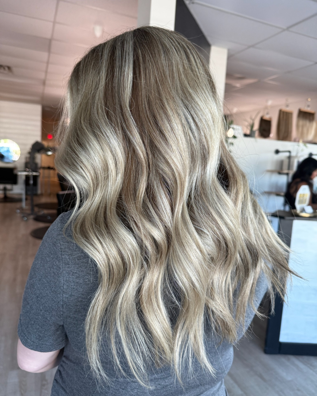 past collarbone length hair