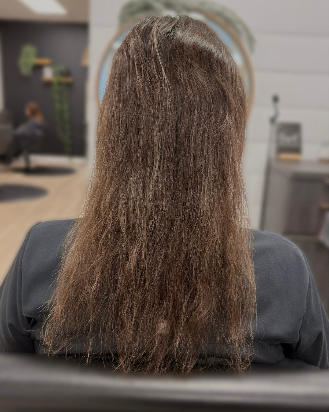 Before Keratin Extensions